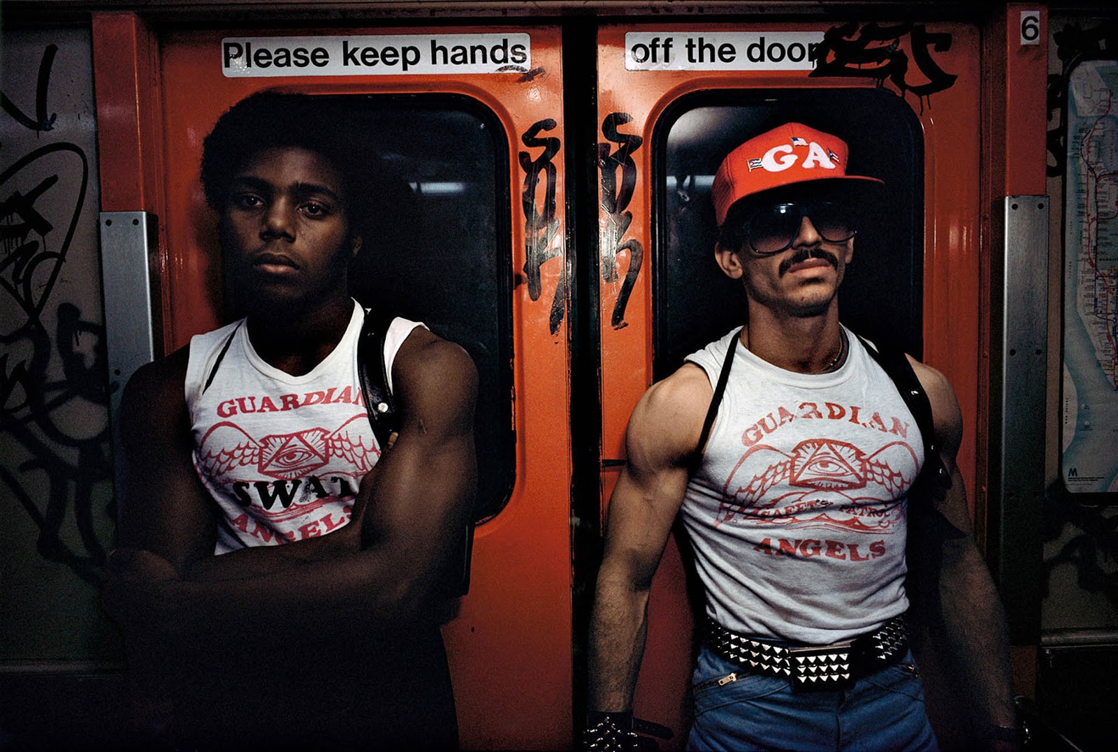 Guardian Angels on the New York City subway, 1980, Bruce Davidson