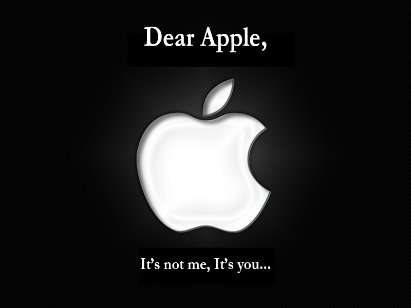 Apple, we need to talk