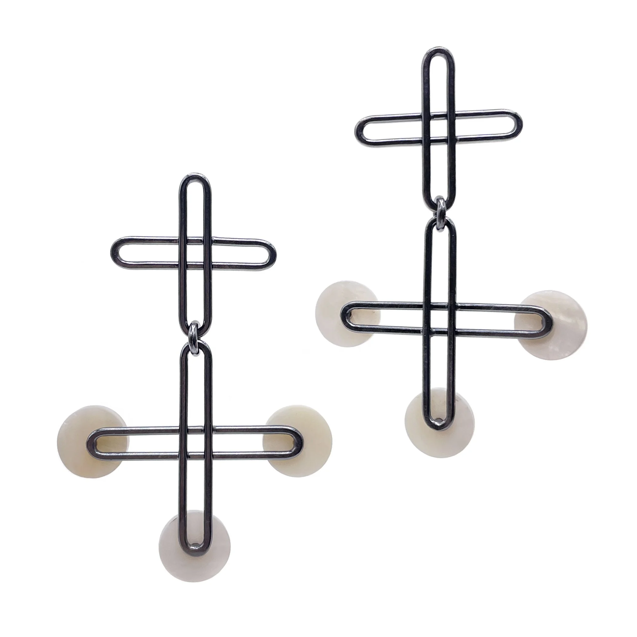 Plus + Pearl Earrings