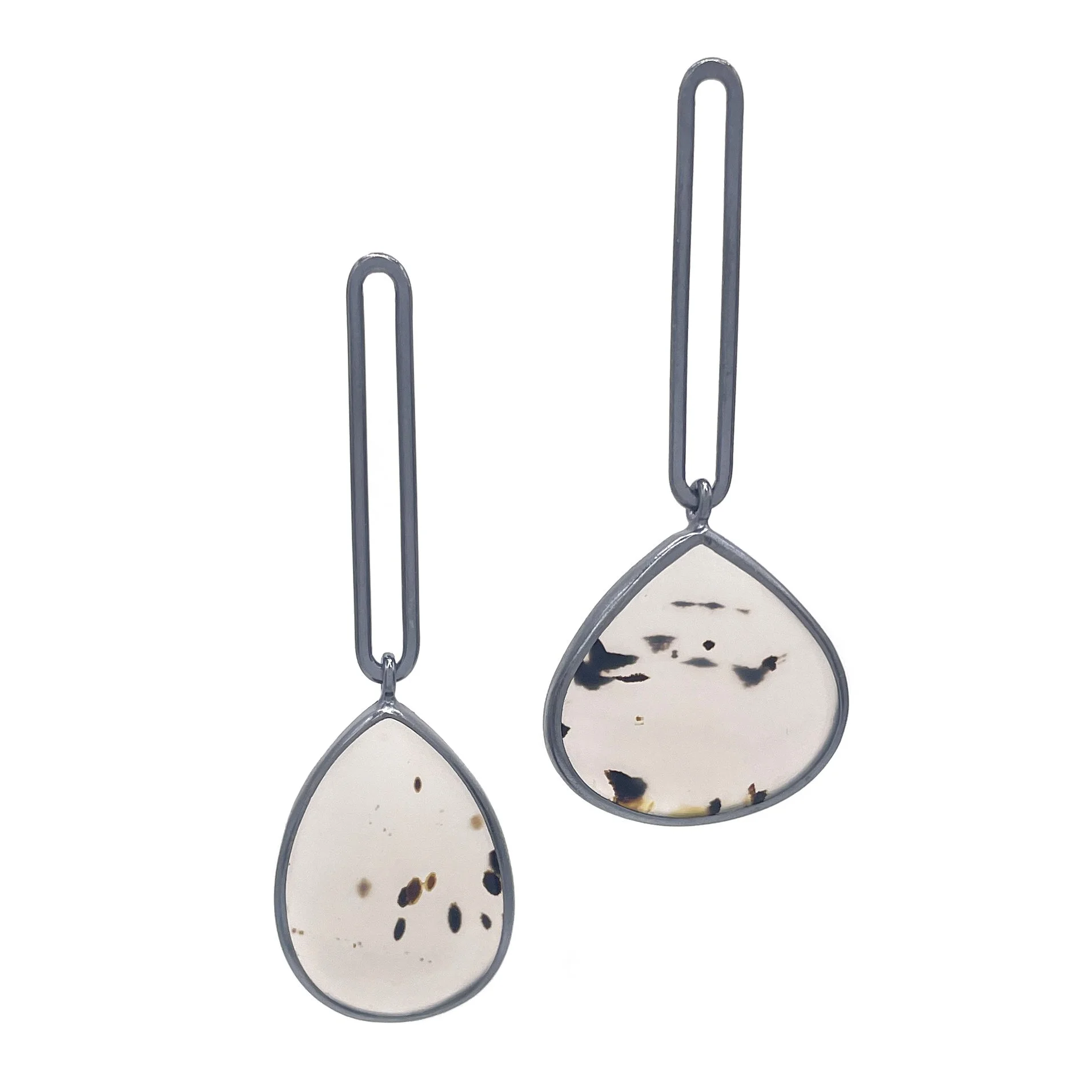 Agate Exclamation Earrings
