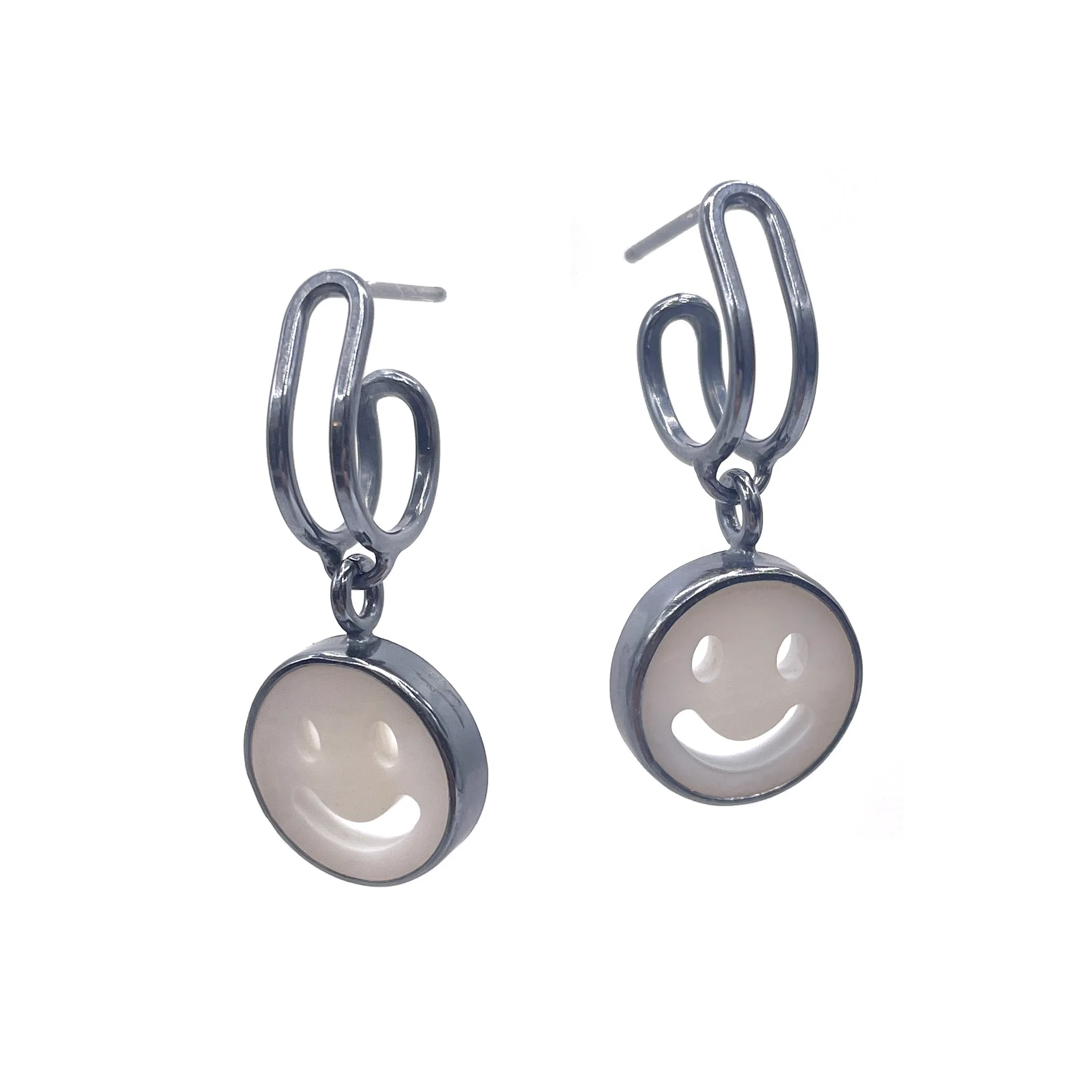 Smiley Drop Hoops
