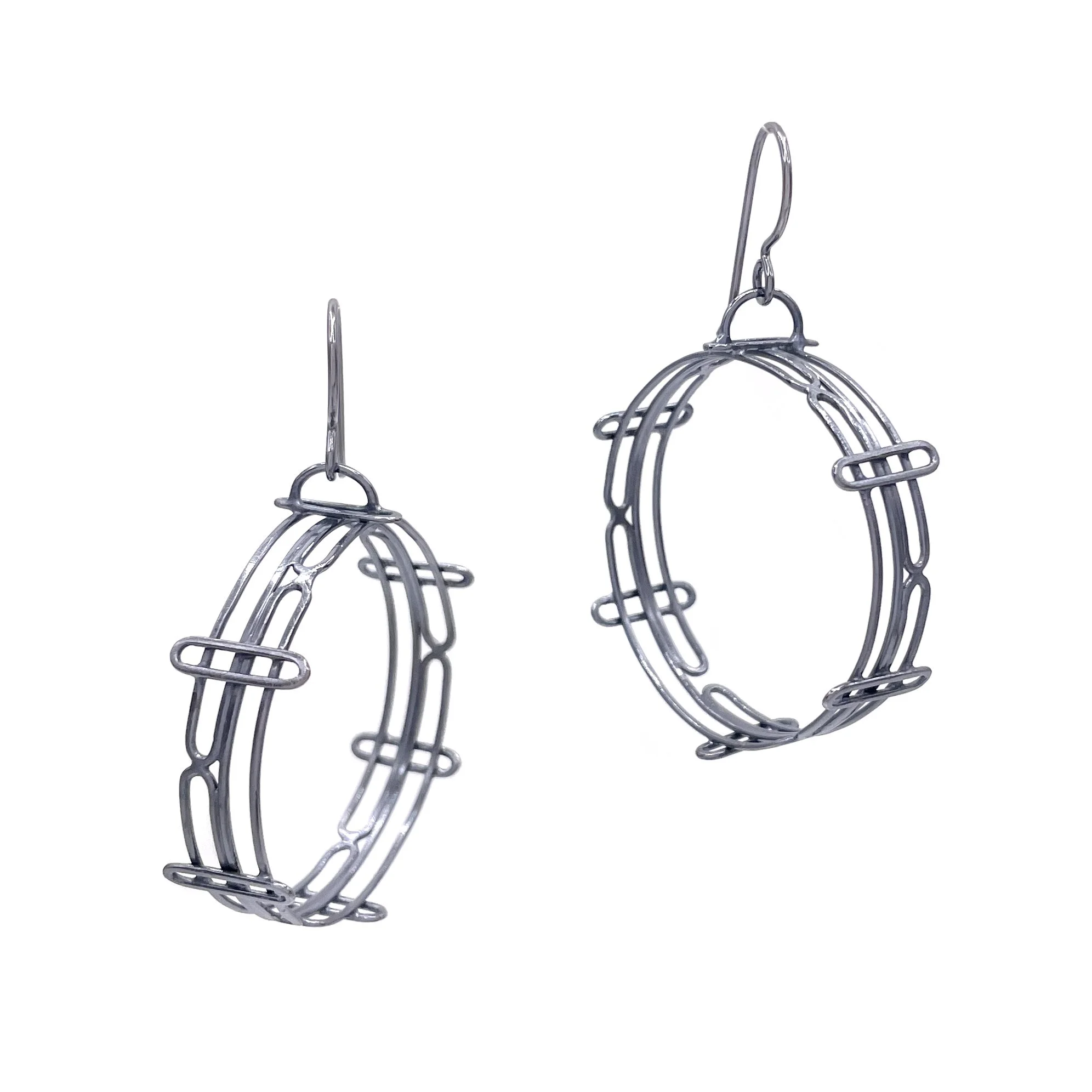 Stacked Link Earrings