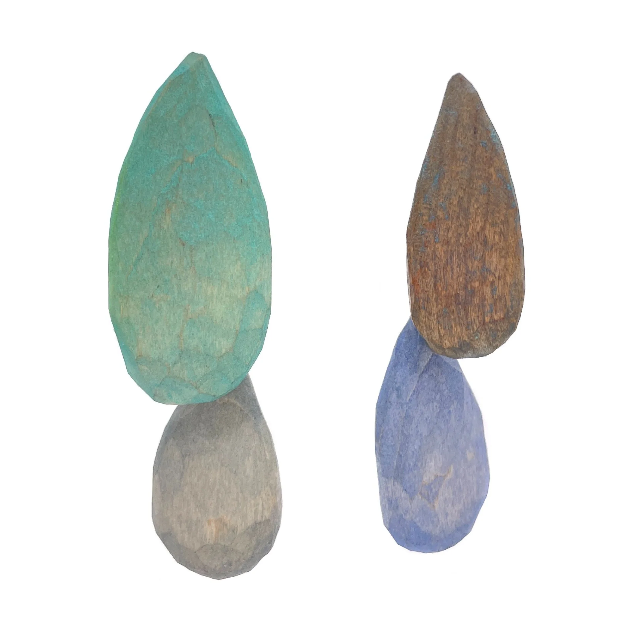 Carved Teardrop Earrings