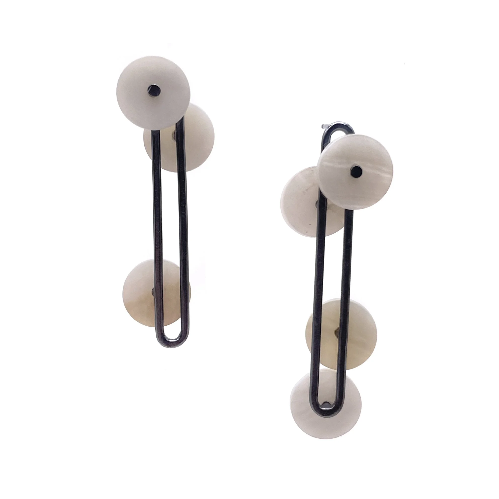 Studded Link Earrings