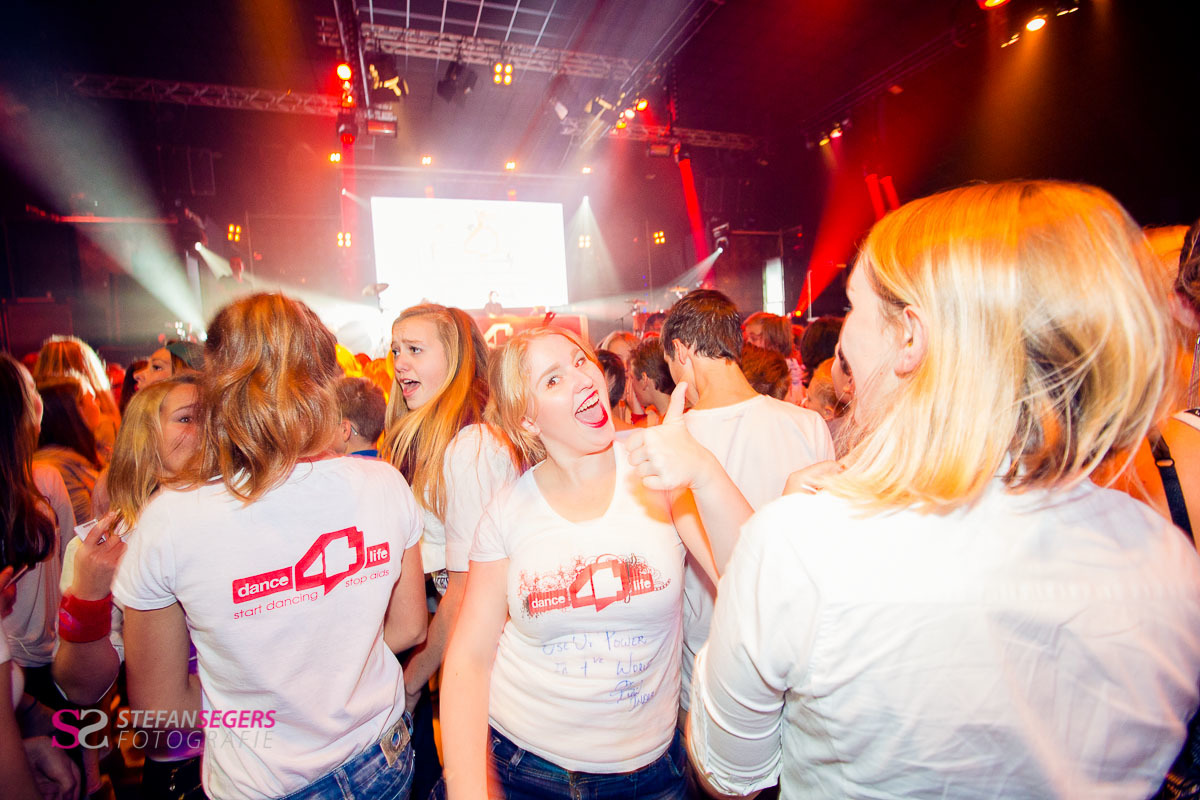 Het Dance 4 LIfe event van 2013