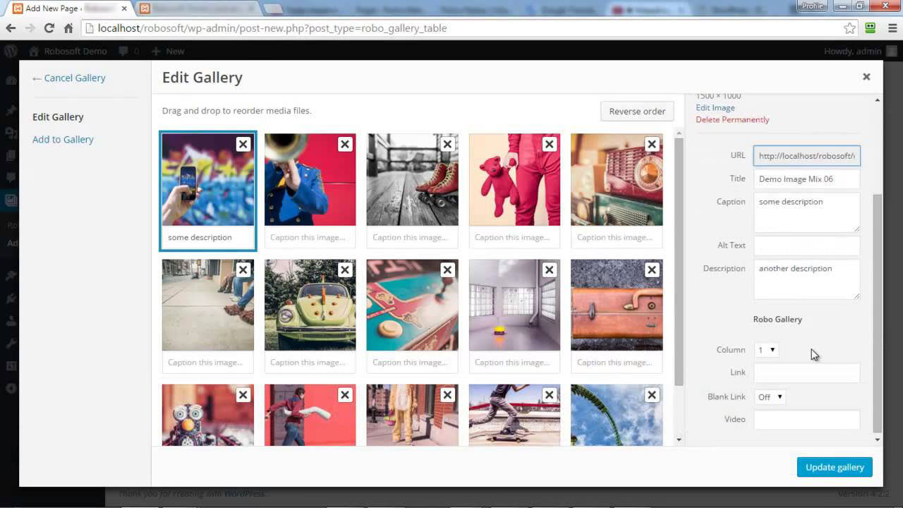 Wordpress photo gallery