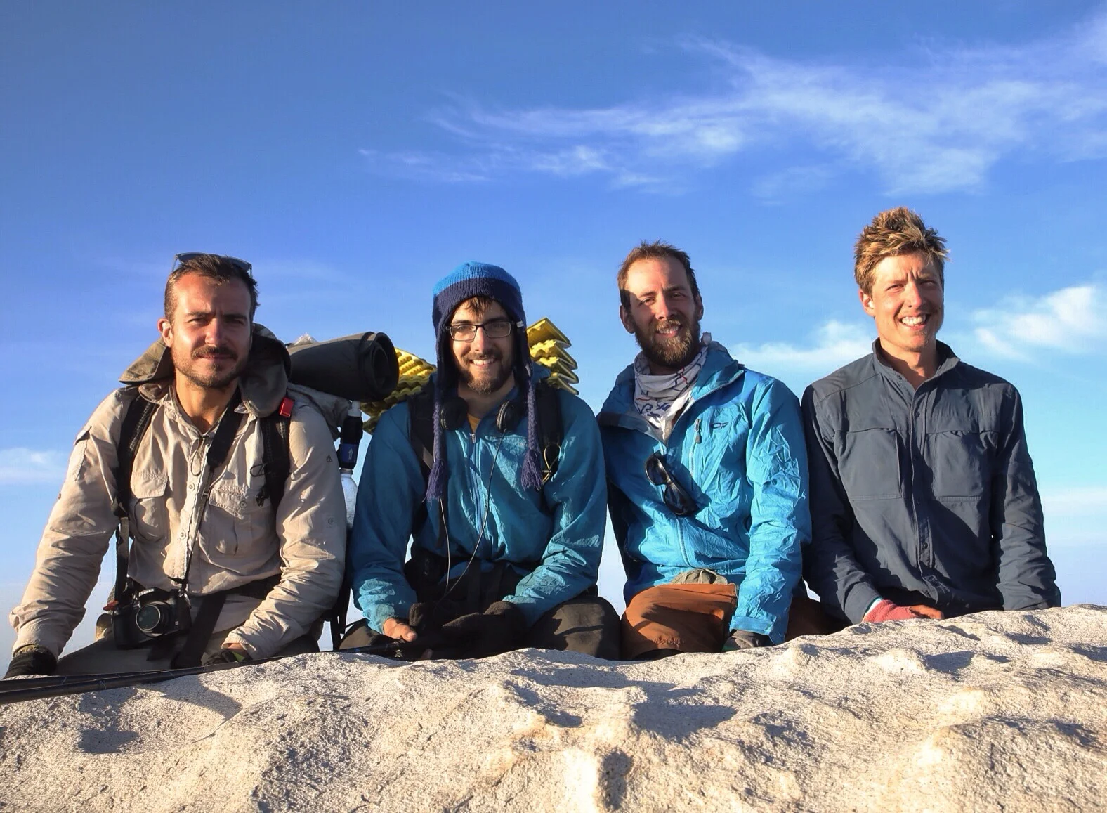 Obligatory group photo on the summit. 