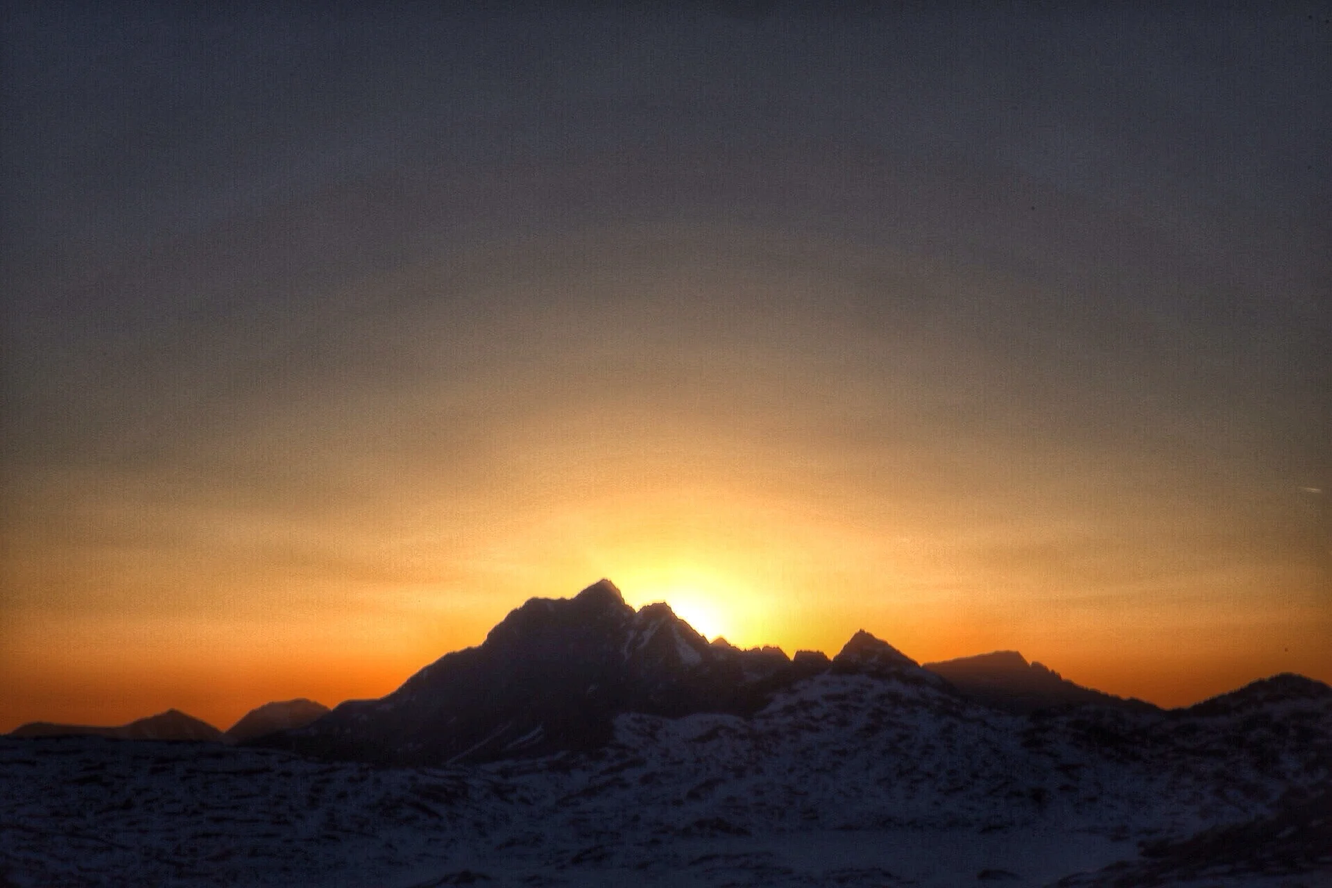 Mile 838. Sunset from Muir Pass