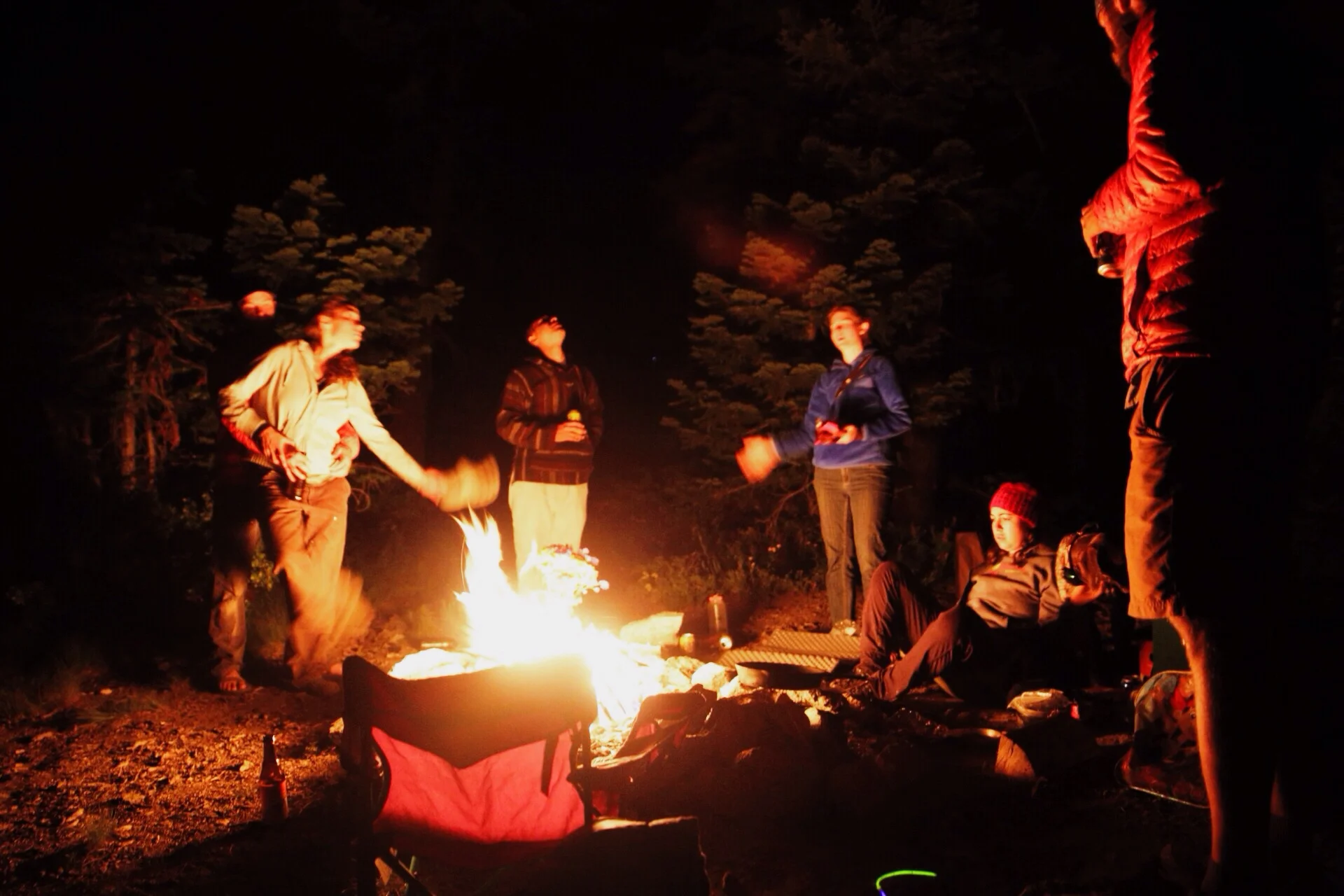 Good company and a campfire are a great start to an evening. Especially when they're unexpected. 