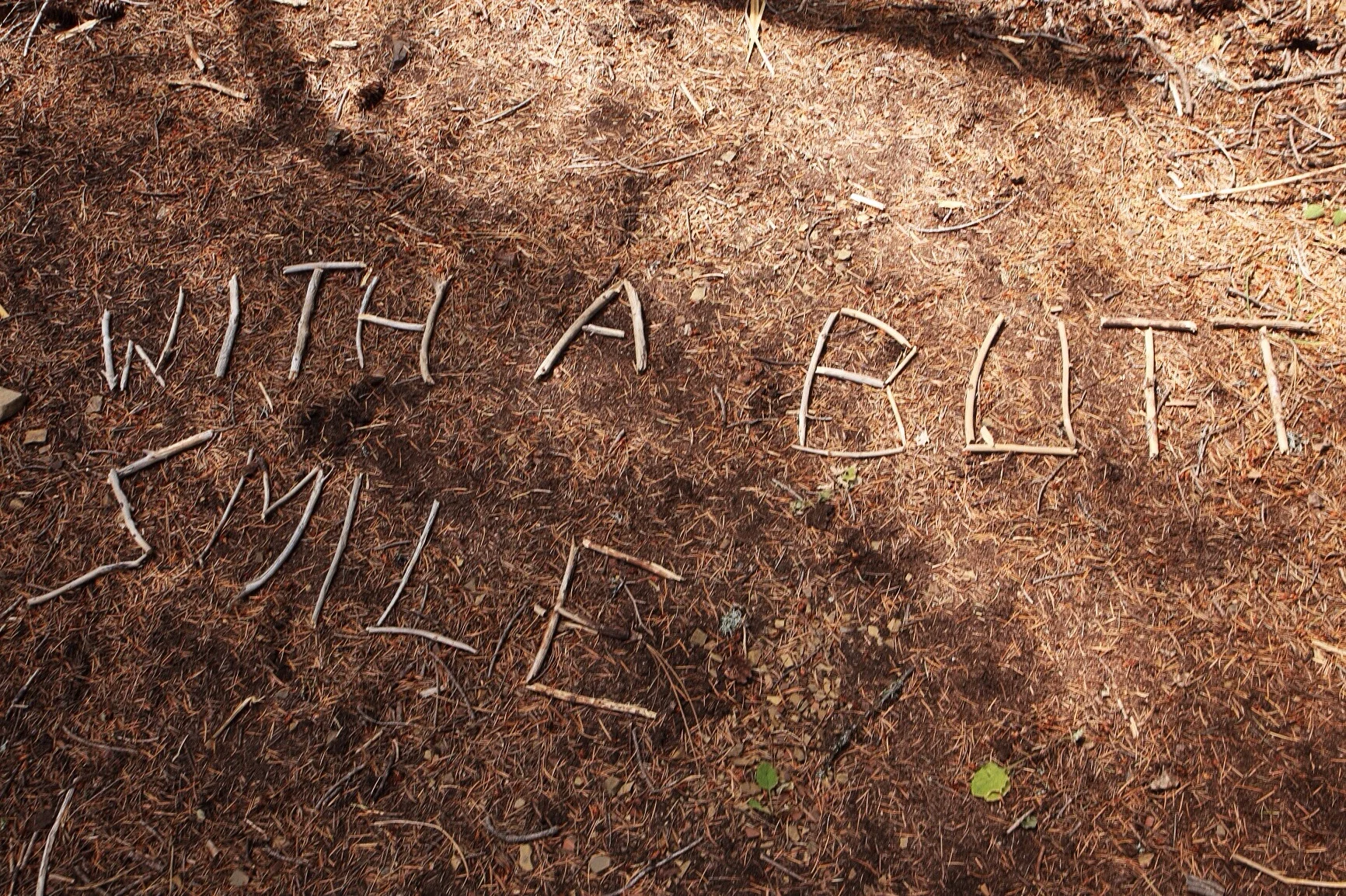 Completely random note I saw that afternoon.