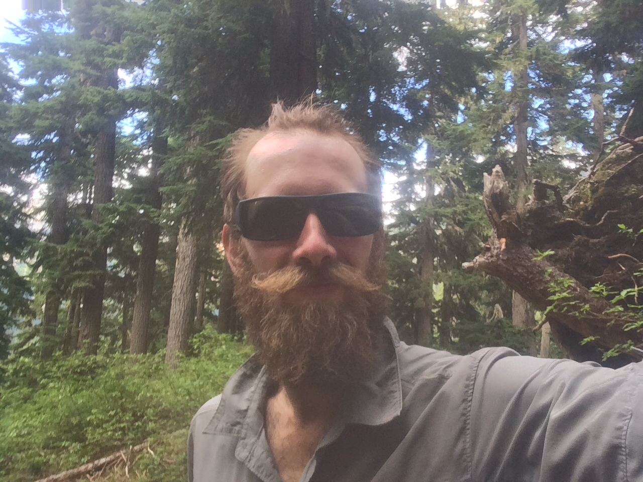 Soapbox the morning he and Smokes hiked into Snoqualmie Pass