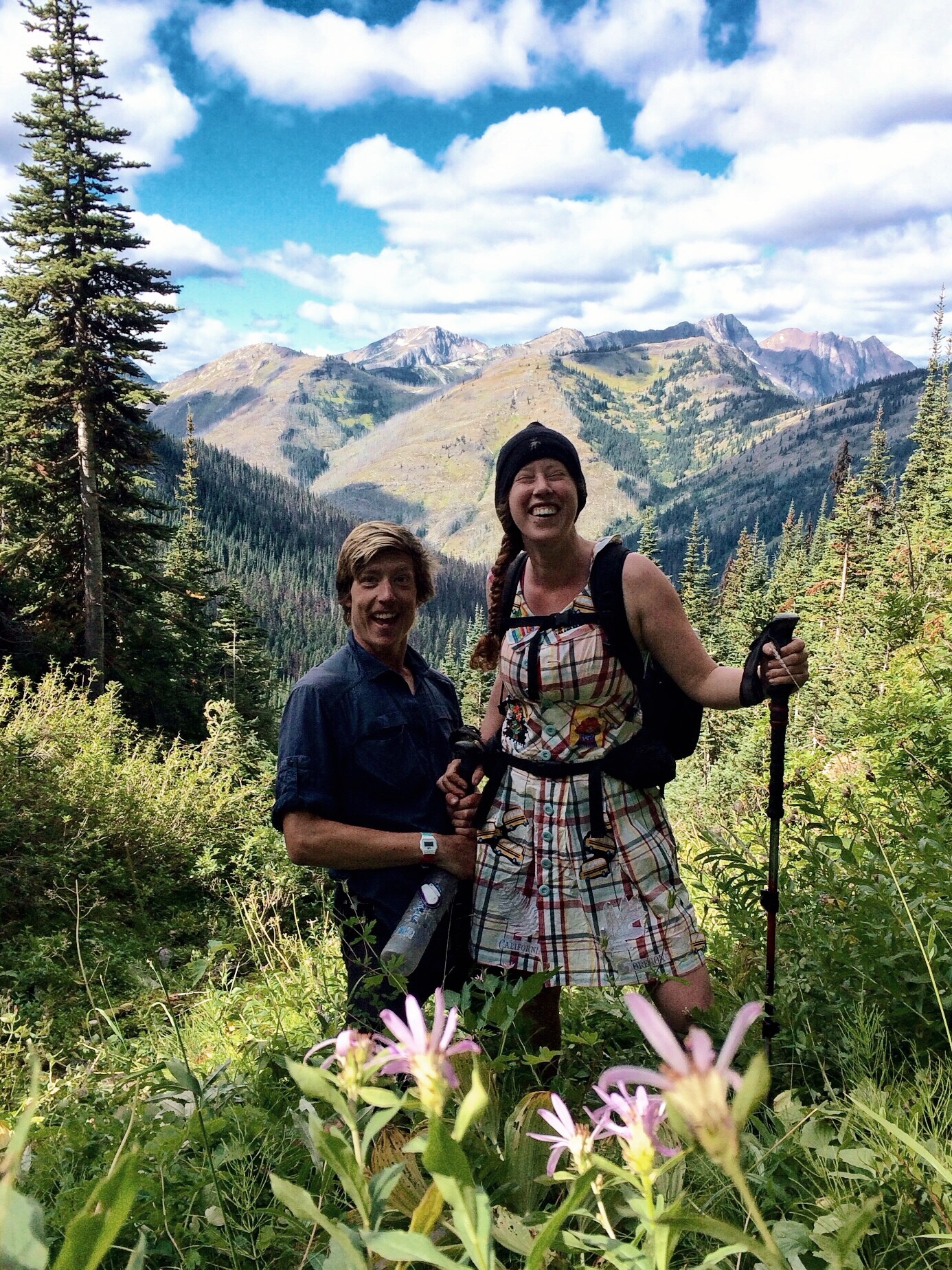 Jonathan and Molly living it up on the PCT in Washington
