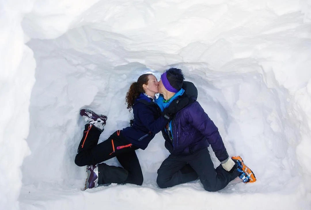 a snow cave!