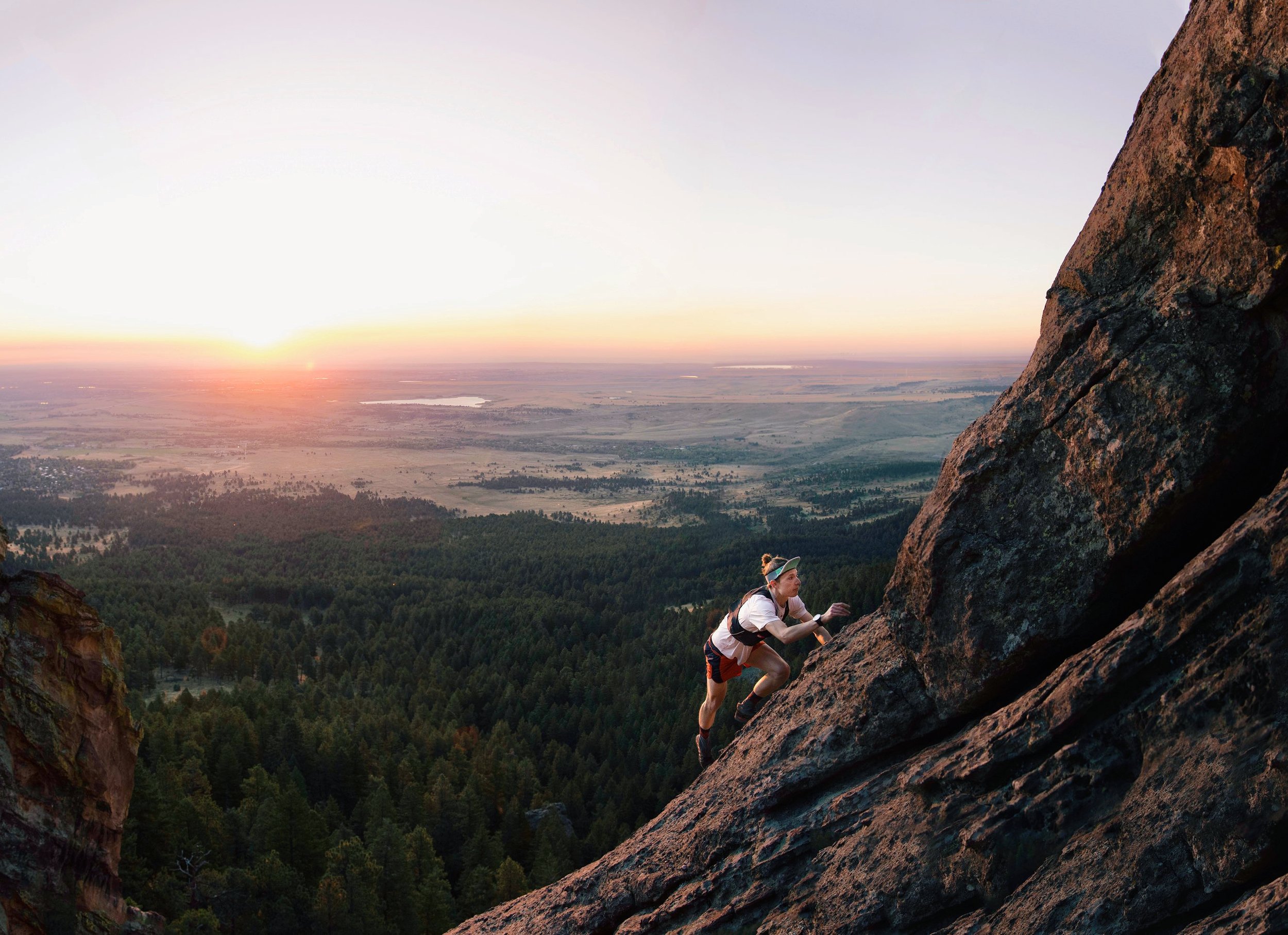 Ticking off route #1 of the day. 13 more to go! Photo: Nick Zepeda