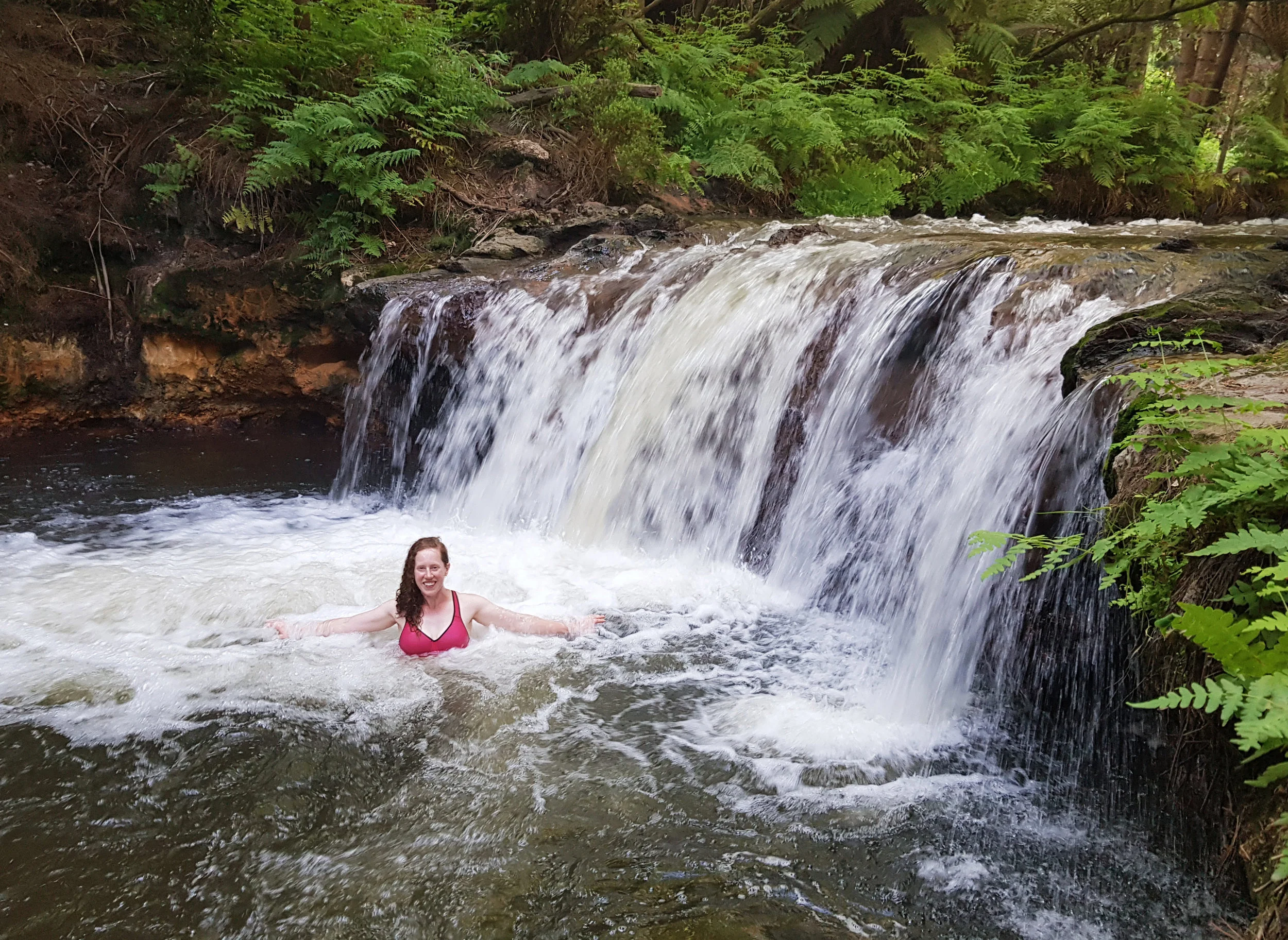  Hot waterfall! photo/ Jonathan