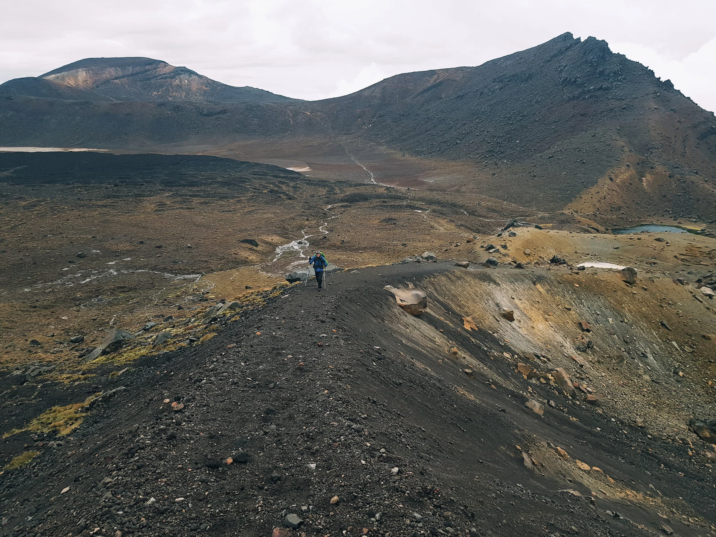Charlie presses on toward the high point, with no one else in sight. photo/ Jonathan