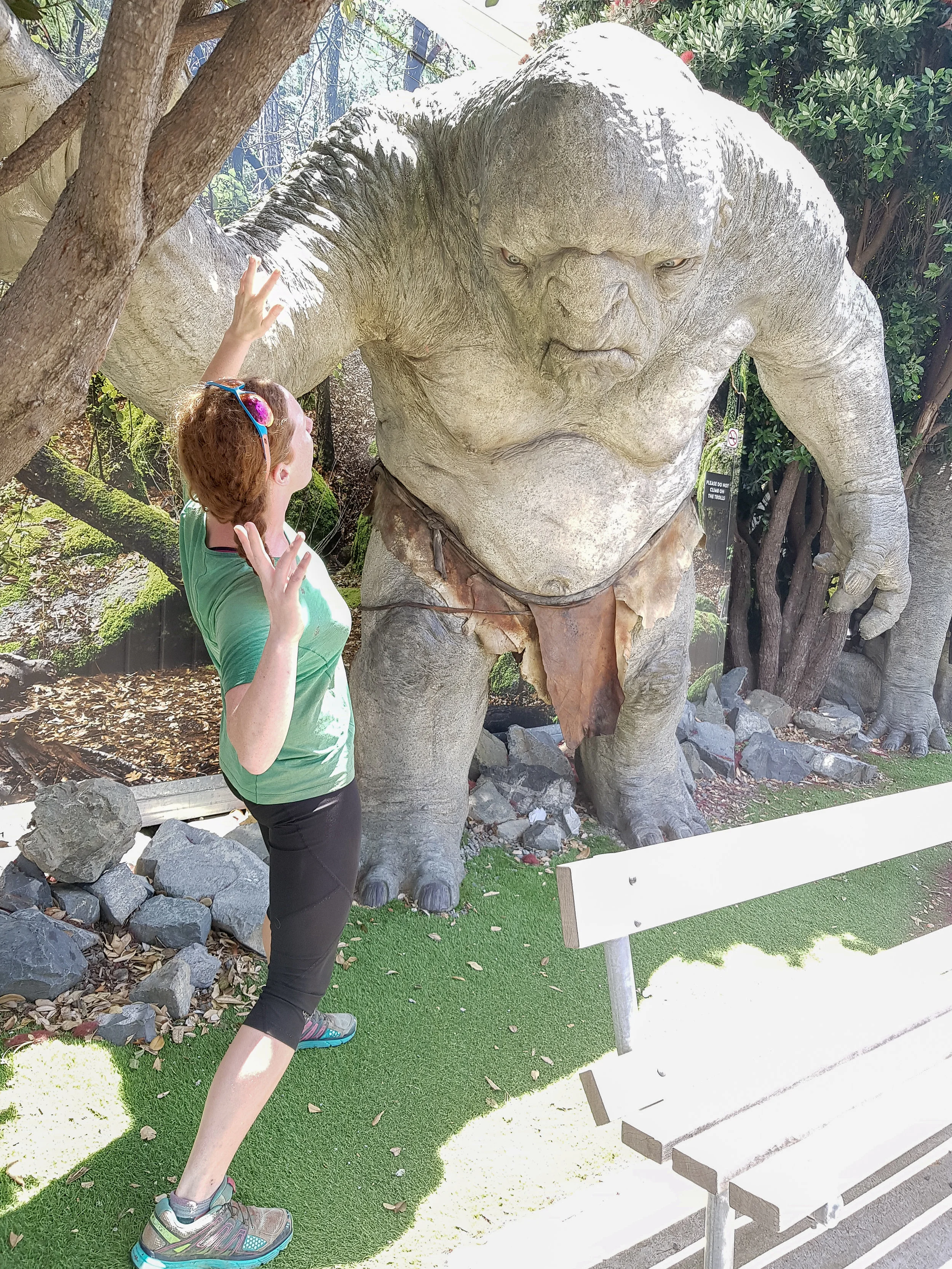 The cave troll from The Fellowship of the Ring outside of Weta Workshop photo/ Jonathan 