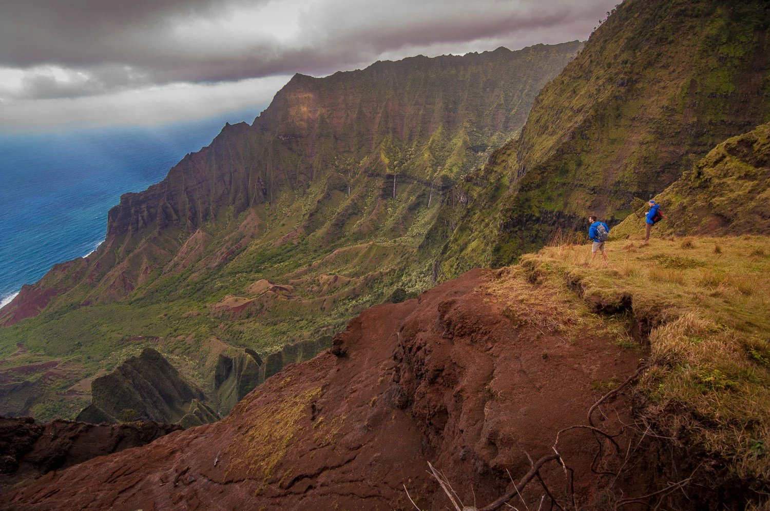 Kōkeʻe State Park looking into Kalalau Valley