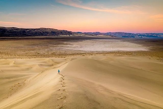 This past week I got to cruise over to the mainland for a little bit. Lucas and I checked out Death Valley for a few days and our last morning, I made this self portrait. Standing up there looking out over the quiet beauty, while my camera was firing