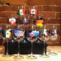Flag Maps Glass