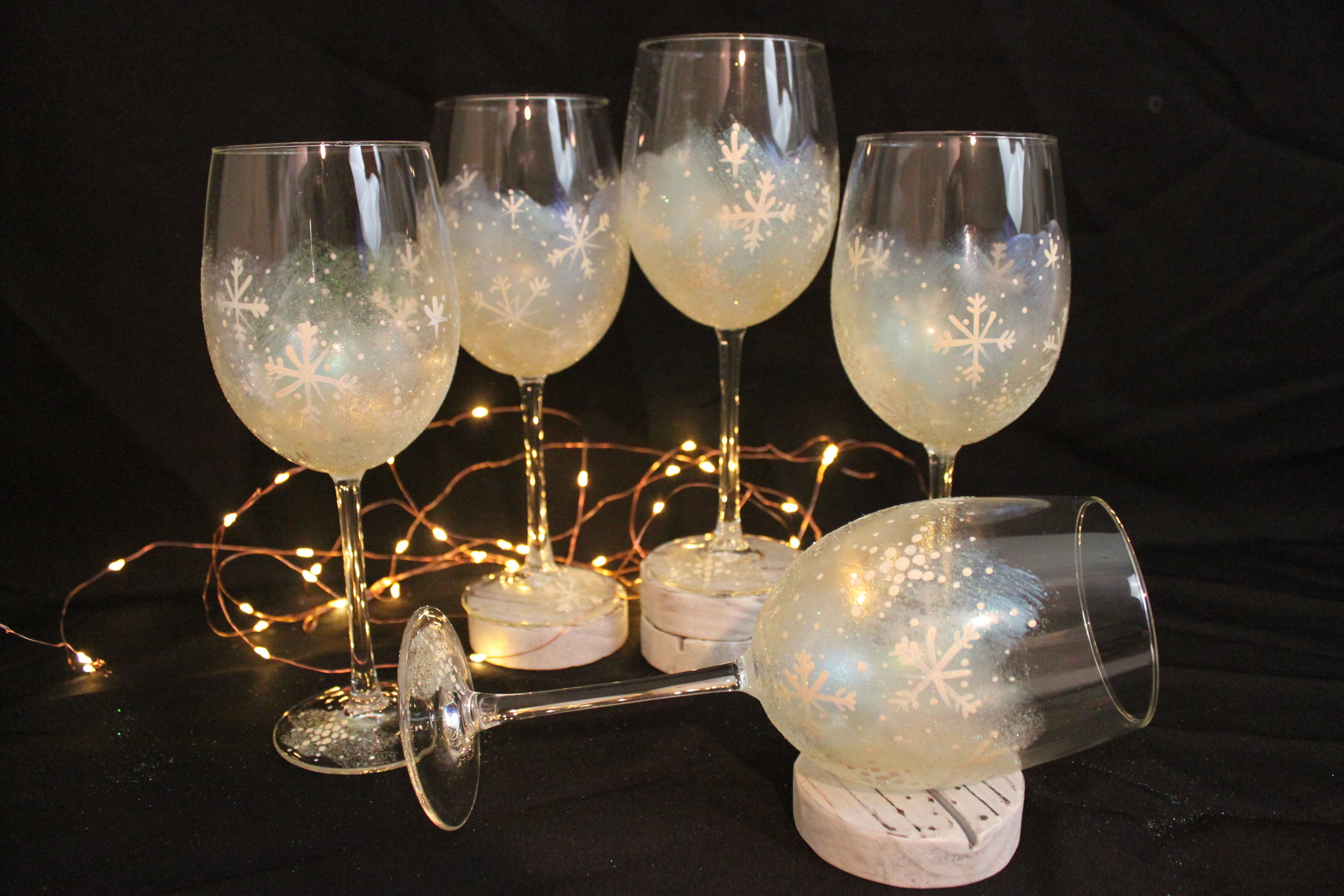 Snowflake Wine Glasses