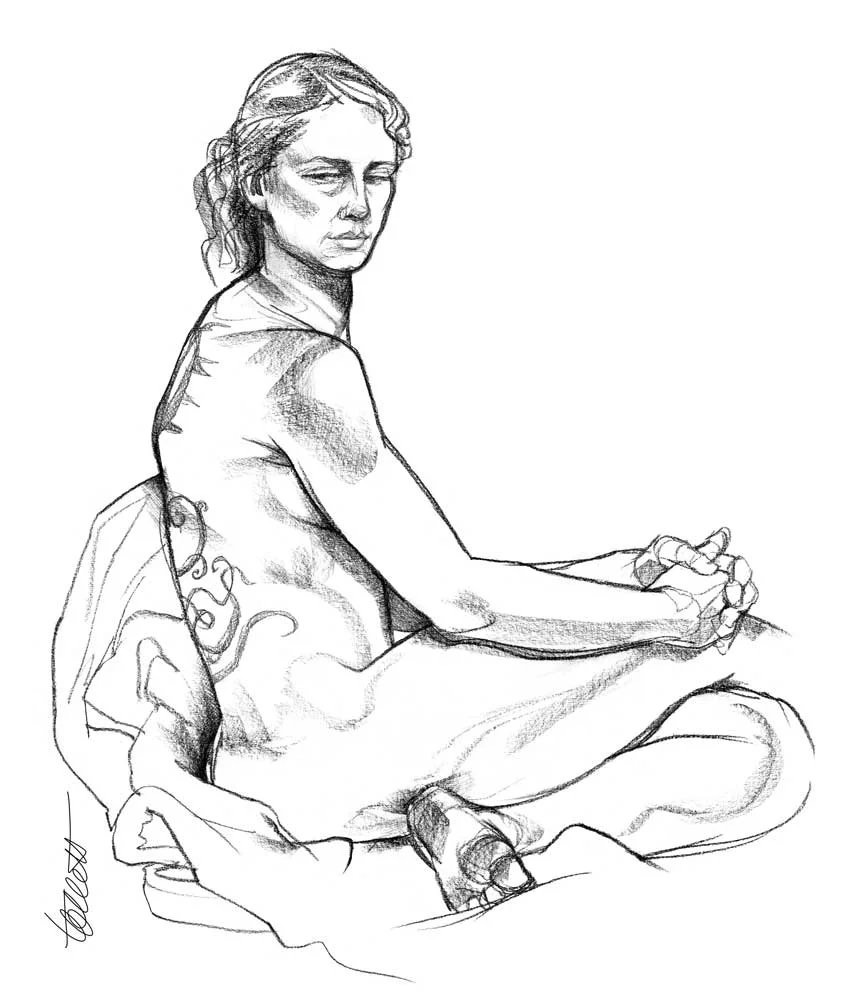 Young Woman with a Tattoo