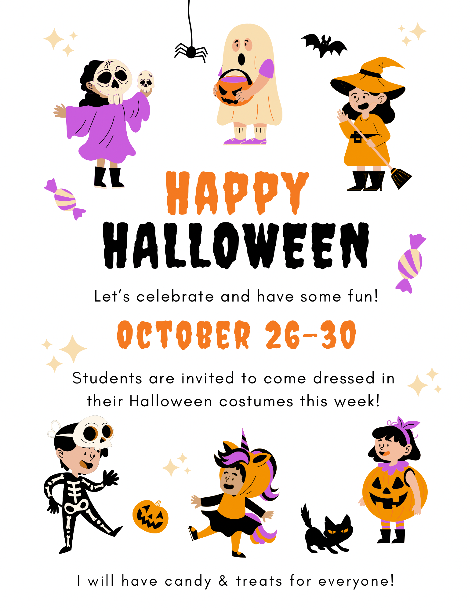 Halloween Costume Week at Piano Possibilities Music Studio (Oct 26-30)