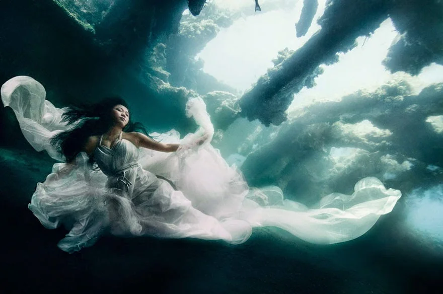 Underwater photoshoot