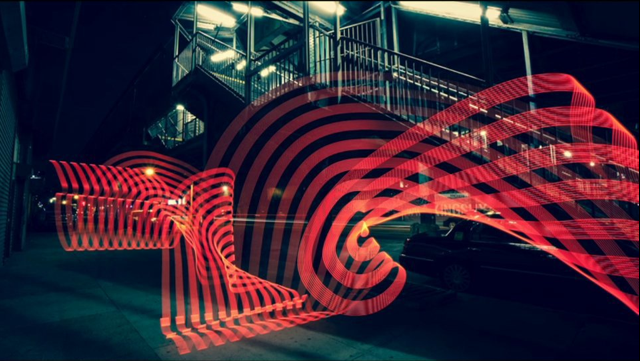 Light painting with pixelstick