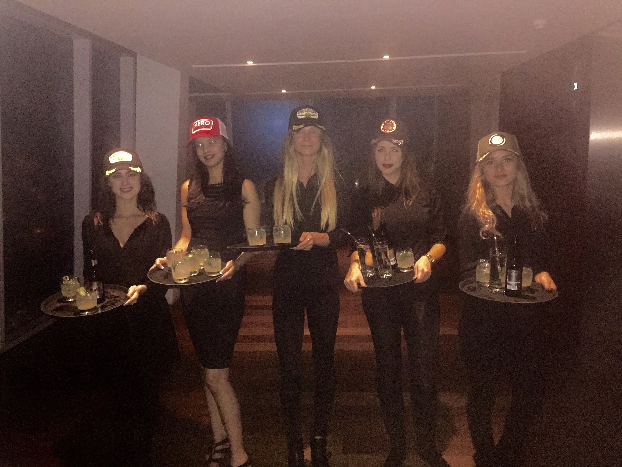 IAM's promotional girls all ready to go :)