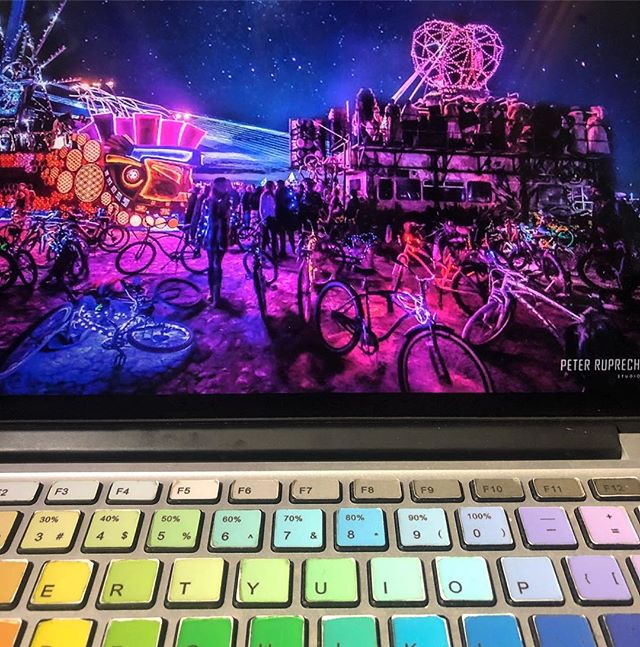 The daily view of our head casting director. #laptop #life #rainbow #80hourweeks #castingagency #staffingagency