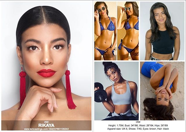 The #lovely Rikaya @IAM #new #card GET IN TOUCH FOR BOOKINGS #portrait #model #diversity #london #casting #diversityrulesthistown #fashion #commercial #bikini #mixedchicks