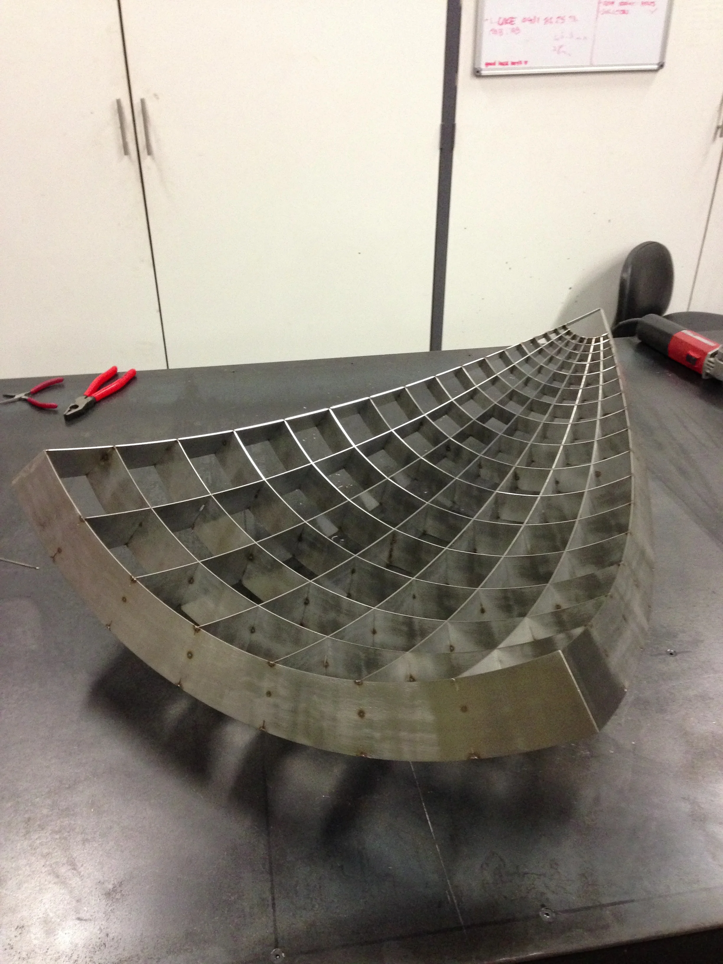 HIGHLY CUSTOM STAINLESS STEEL FRAMES FOR GLASS ARTWORK