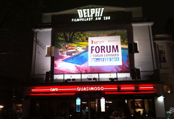 Großflächenplakat Delphi-Kino, Berlinale Forum / Forum Expanded 2013