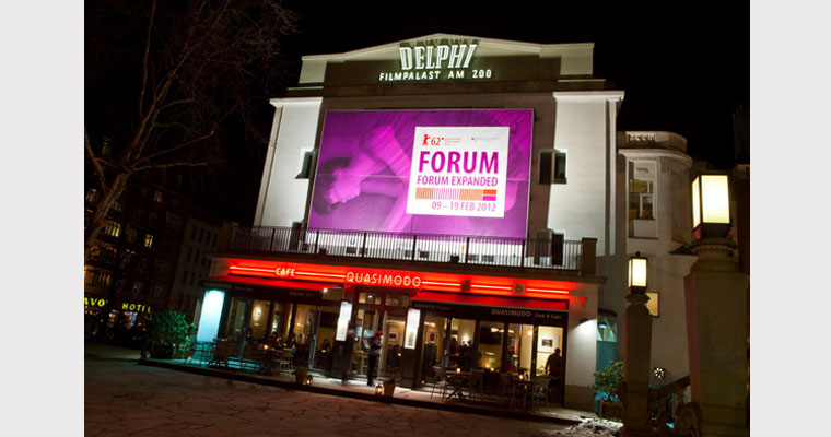 Großflächenplakat Delphi-Kino, Berlinale Forum / Forum Expanded 2012