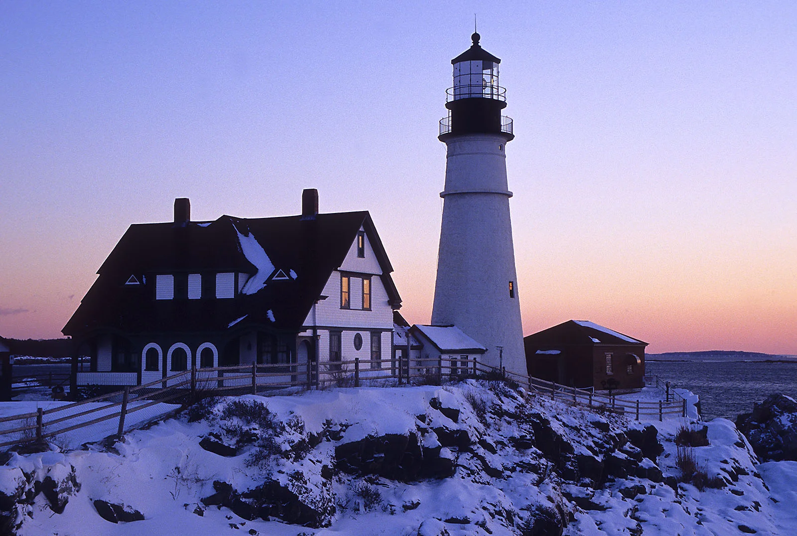 Portland Head Lighthouse Winter