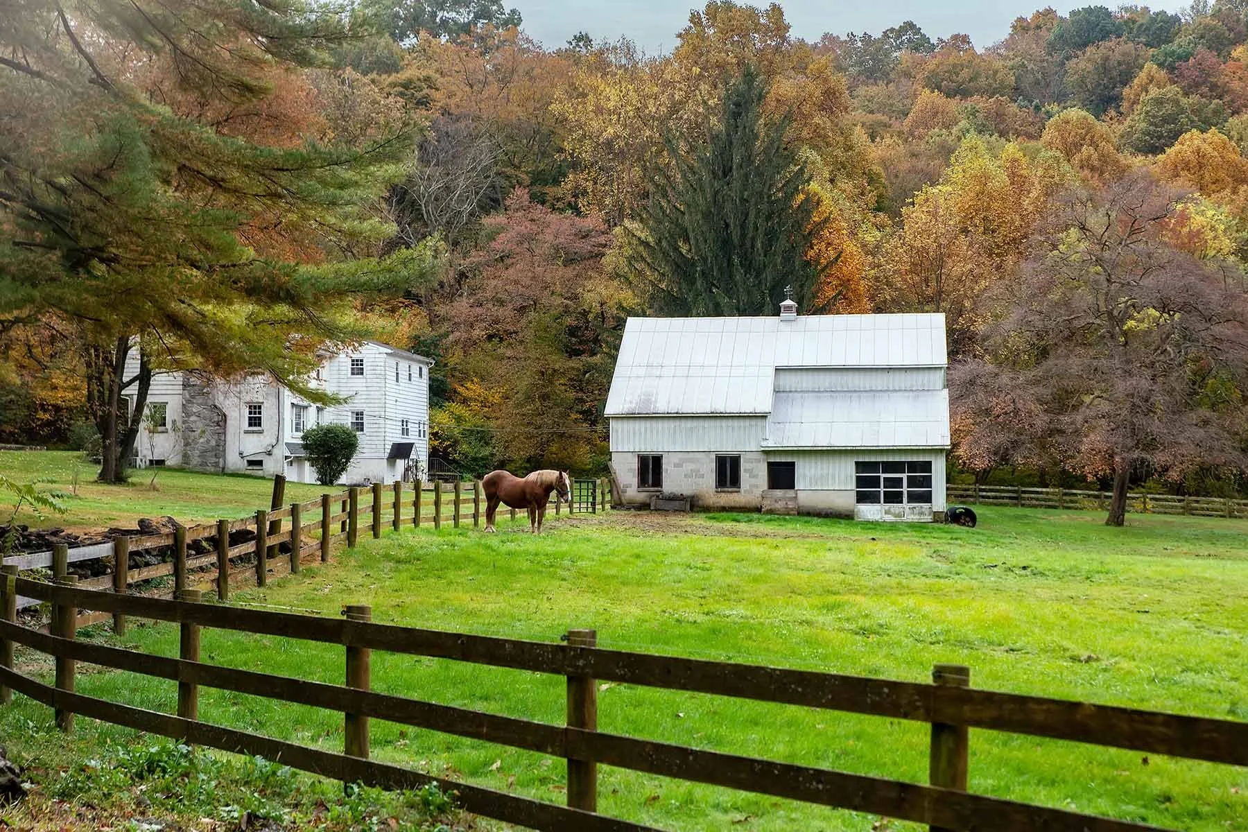 Pennsylvania Farm, Lancaster County, Farm, autumn colors, fall colors