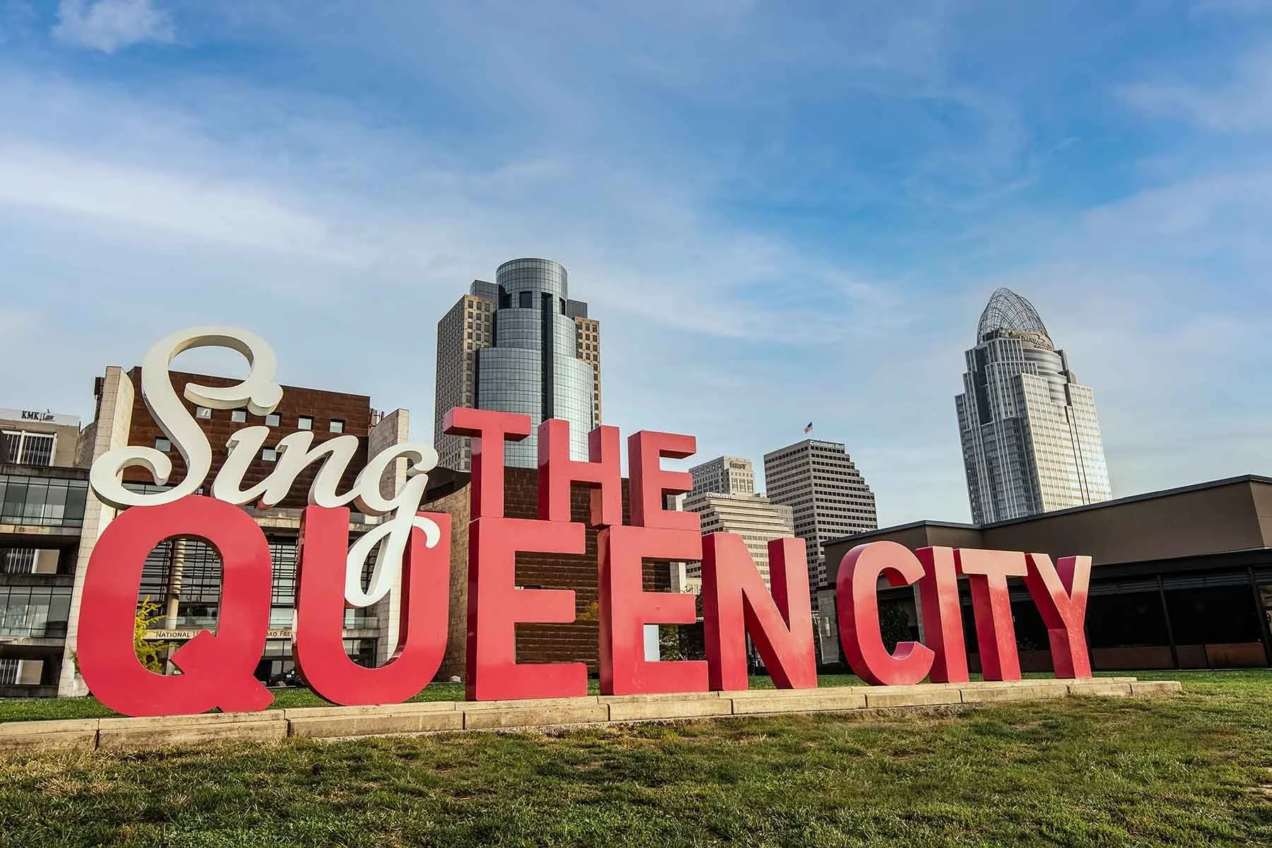Queen City Sign, Cincinnati, Cincinnati decor, downtown decor,