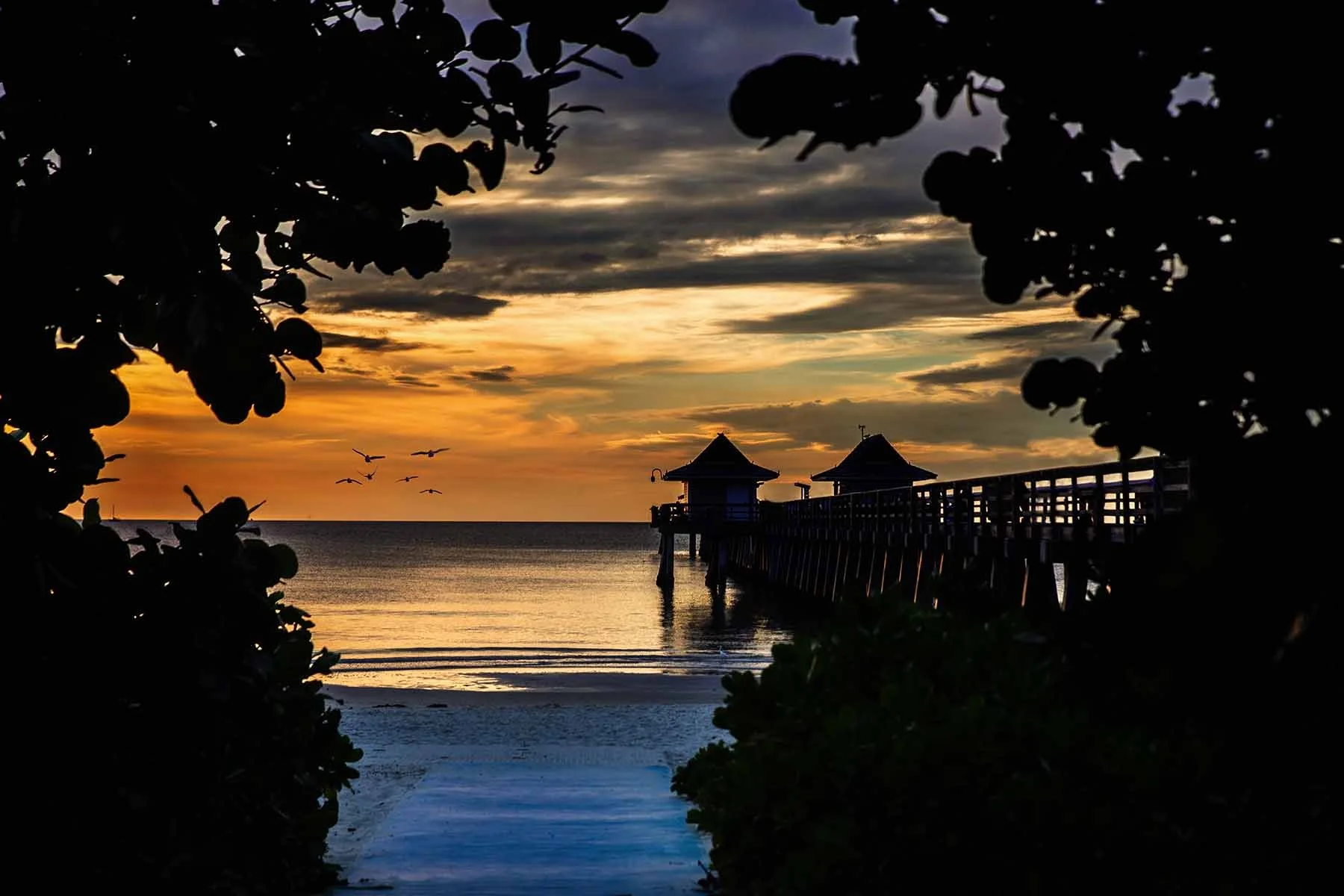 Gulf coast, Pier, sunset, landscape photography, Naples Pier, Naples Florida