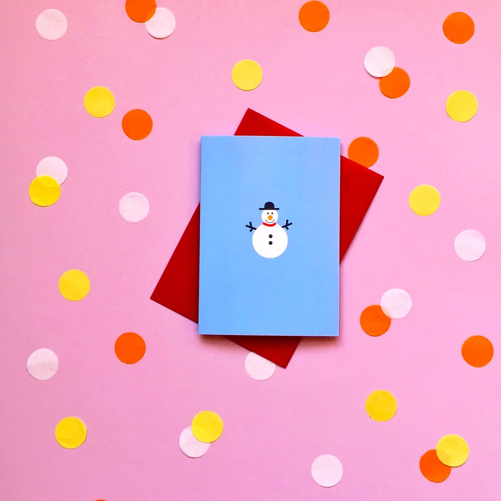 snowman christmas card