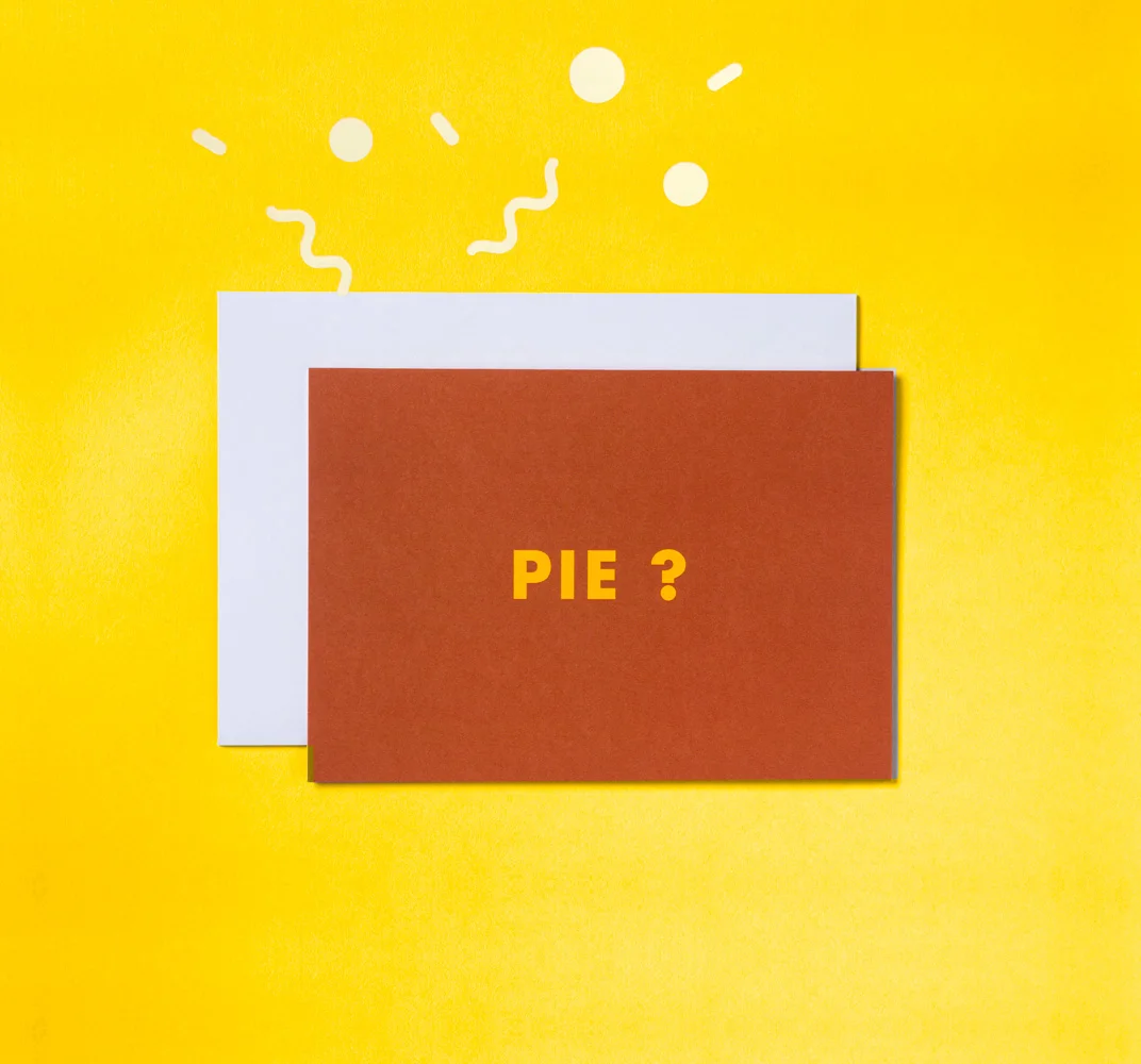 Pie Foodie Greetings Card