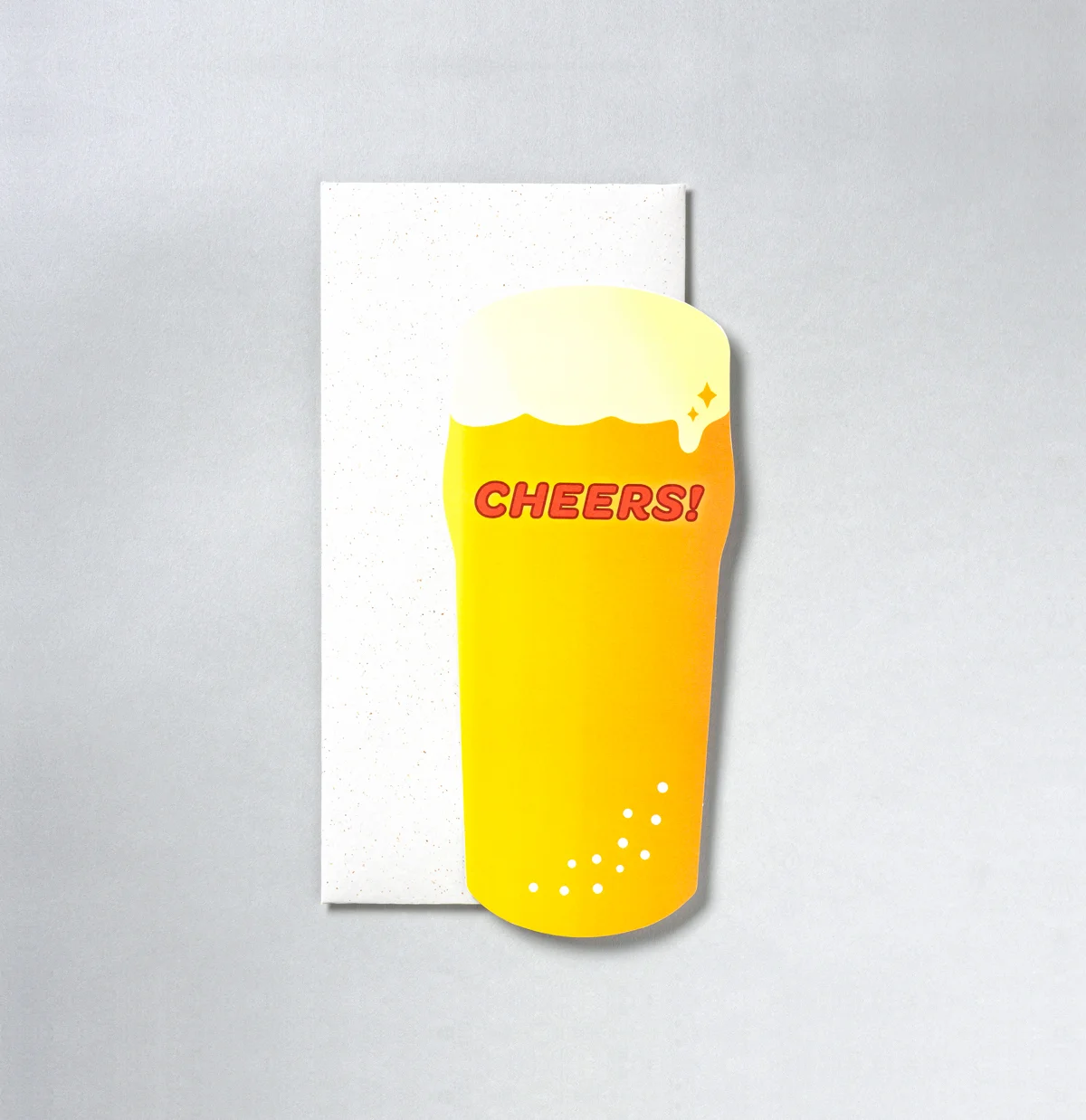 i am a beer die cut card