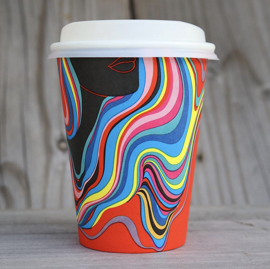 pattern coffee cups