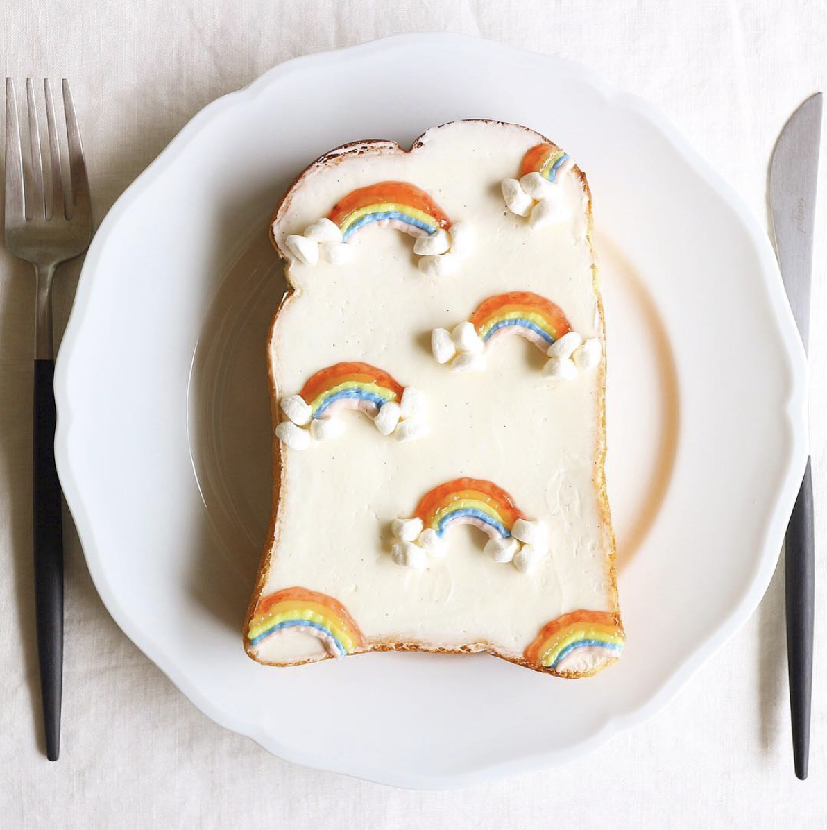 rainbow toast bread