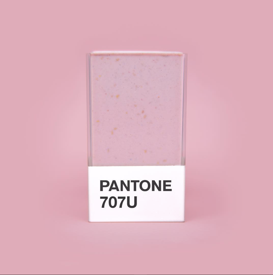 pastel pink pantone smoothie