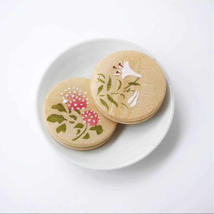 文銭堂 japanese flower cookie