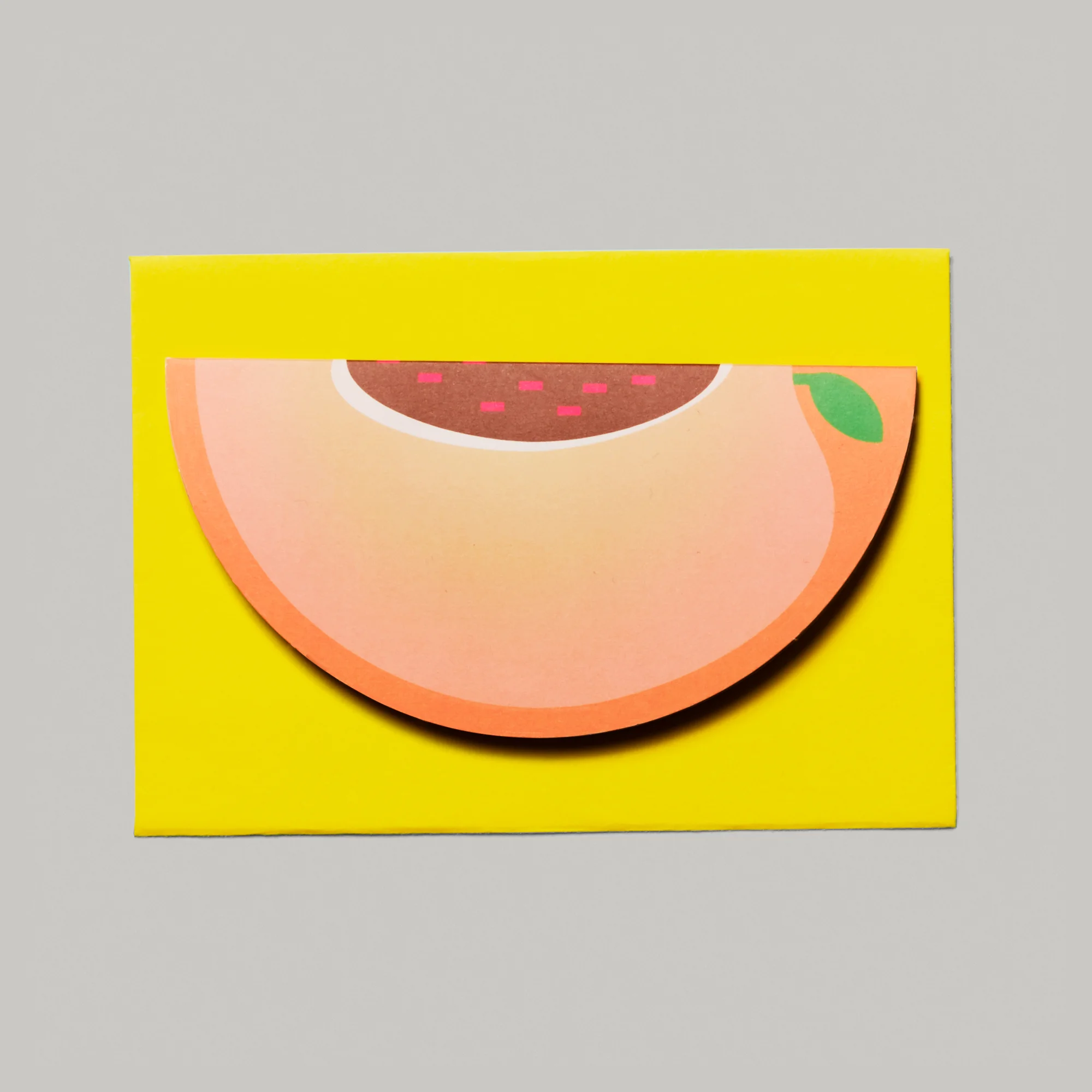 summer peach designer greeting card