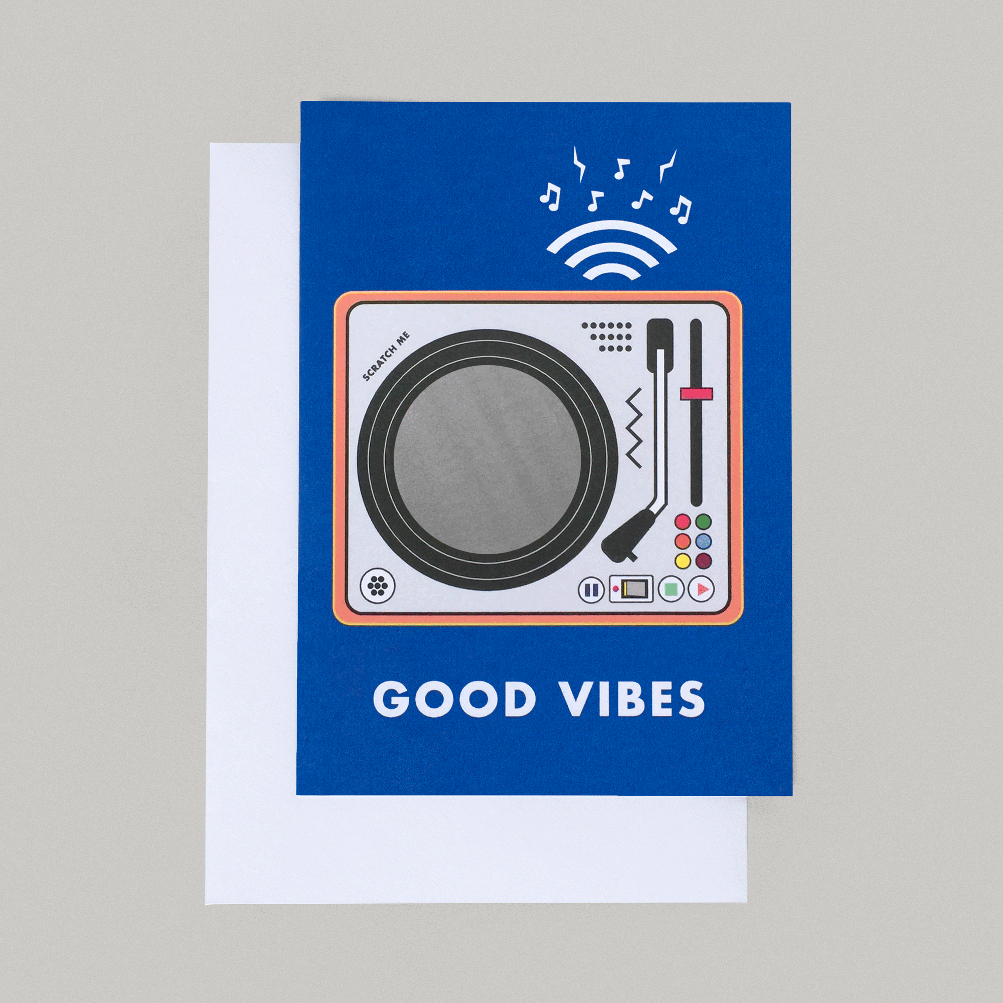 emoji fun good vibes greeting card