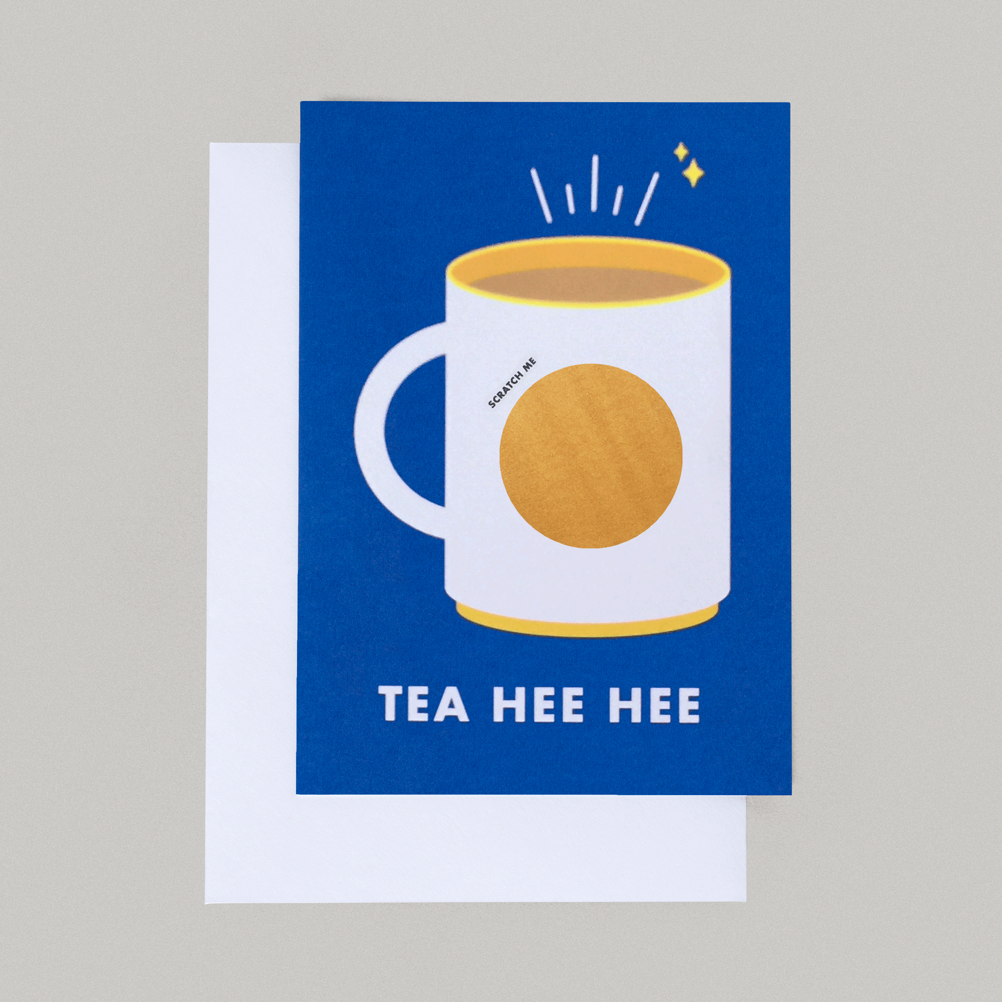 quirky tee hee hee pun card