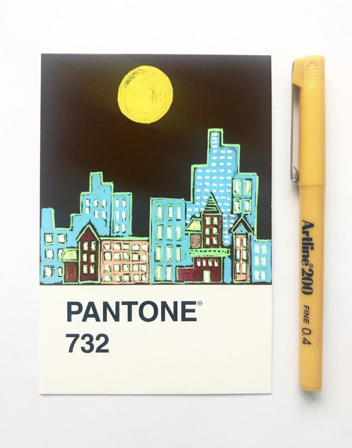 pantone 732 architecture illustration cityscapes project